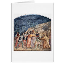 Verrat von Christus durch Judas Kuss durch Fra Ang Grußkarte