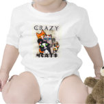 Verrückt für Katzen-Baby-Strampler