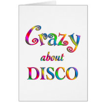 Verrückt über Disco Grußkarten