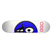 Verrückter halb skate board