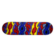 Verrücktes FarbSkateboard Personalisierte Skatedecks