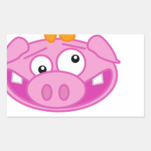 verrücktes Schwein Aufkleber