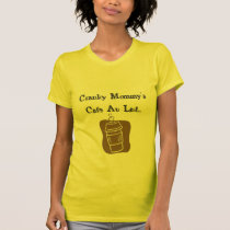 Verschrobes Milchkaffee-T-Shirt der Mama t-shirts