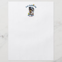 Versehen Sie Ihren Nest-Vogel-Hund mit Federn Personalisierte Flyer