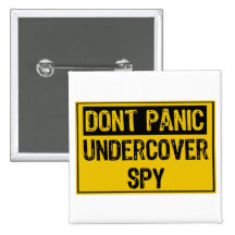Versetzen nicht Undercover Spion in Panik Anstecknadelbutton