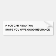 Versicherung Auto Sticker