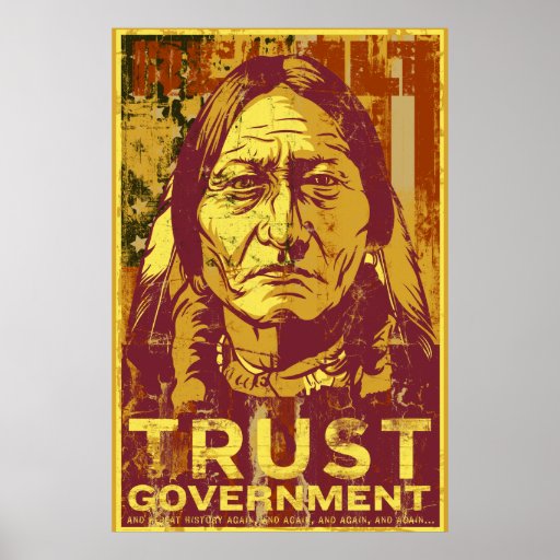 Vertrauen Sie dem Regierungs-Plakat