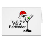 Vertrauen Sie mir Im ein Barkeeper Martini Karte