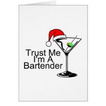 Vertrauen Sie mir Im ein Barkeeper Martini Grußkarten