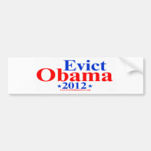 VERTREIBEN SIE OBAMA 2012 GEWALTSAM AUTO AUFKLEBER