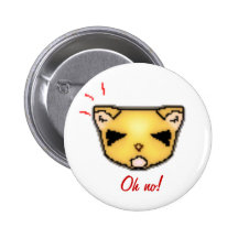 Verwirrte Katze, oh nein! Anstecknadel