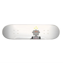 verwirrter Roboter Skateboard Deck