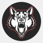 Verwirrungs-Wolf Aufkleber