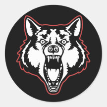 Verwirrungs-Wolf Aufkleber
