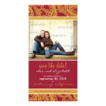 Verzierte BlumenSave the Date Mitteilung Bilderkarten