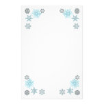 Verzierte Schneeflocken Personalisiertes Druckpapier