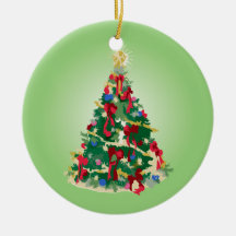 Verzierung: Bunter Weihnachtsbaum Ornament