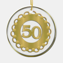 Verzierung des Gold50. Ornament