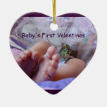 Verzierungs-Baby-Füße die Geschenke des ersten Val Weihnachtsbaum Ornament