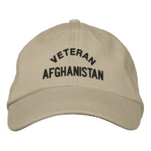 VETERAN, AFGHANISTAN BESTICKTES CAP