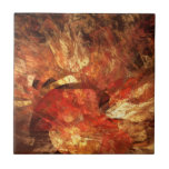 Vibrierender Herbst-abstraktes Digital-Fraktal Kachel