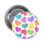 Vibrierender Herzen Knopf Button