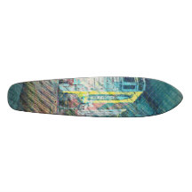 Victorians und Vögel in San Francisco Personalisiertes Skatedeck