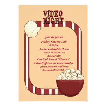 VideonachtParty Einladung