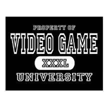 Videospiel-Hochschuldunkelheit Postkarte