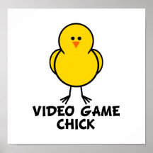 Videospiel-Küken Plakate