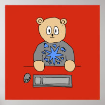 Videospiel-Spieler-Bär Plakate