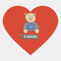 Videospiel-Spieler-Bär Sticker