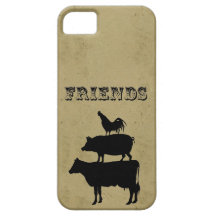 Viehdruck der Vintagen Freunde niedlicher lustiger Etui Fürs iPhone 5