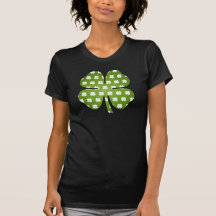Vier Blatt-Glück T-shirts