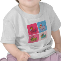 Vier bunte Enten Tshirts