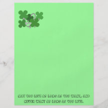 Vierblättriges Kleeblatt kundenspezifischen St Pat