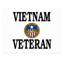 Vietnam-Veteran Postkarte