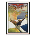 Viintage Flugzeug-Karte:  Sitzung d'Aviation