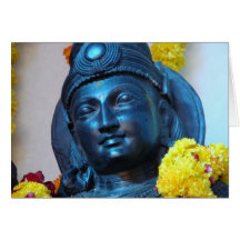 Vijay Statue Grußkarten