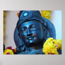 Vijay Statue, indische Skulptur Posterdruck
