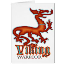 Viking-Krieger Grußkarte