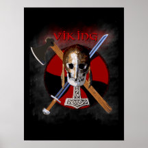 VIKING – Shield Skull Posters