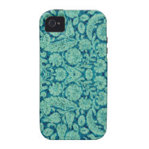 Viktorianische Arabeske, CANTARA in aquamarinem u. iPhone 4 Case