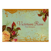 Viktorianische Rosen-elegante Geschäfts-Karten Visitenkarten