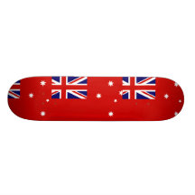 Viktorianische rote Fahne, Australien-Flagge Personalisiertes Skatedeck