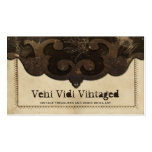 Viktorianische Steampunk lederne Klappen-Geschäfts Visitenkarte
