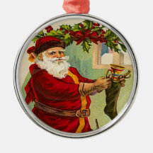 Viktorianische Weihnachtsmann-Verzierung Ornament