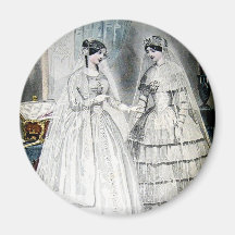 Viktorianisches Hochzeits-Kleid Magnets