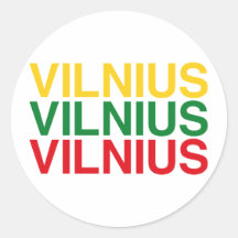 Vilnius Runder Sticker