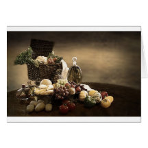 Vinatge Obst und Gemüse Grußkarte